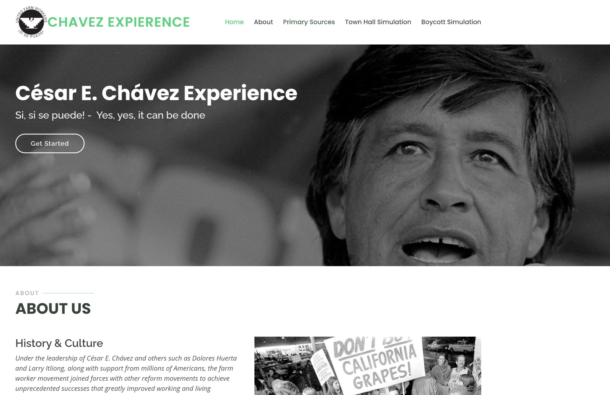 César E. Chávez Experience and Simulation